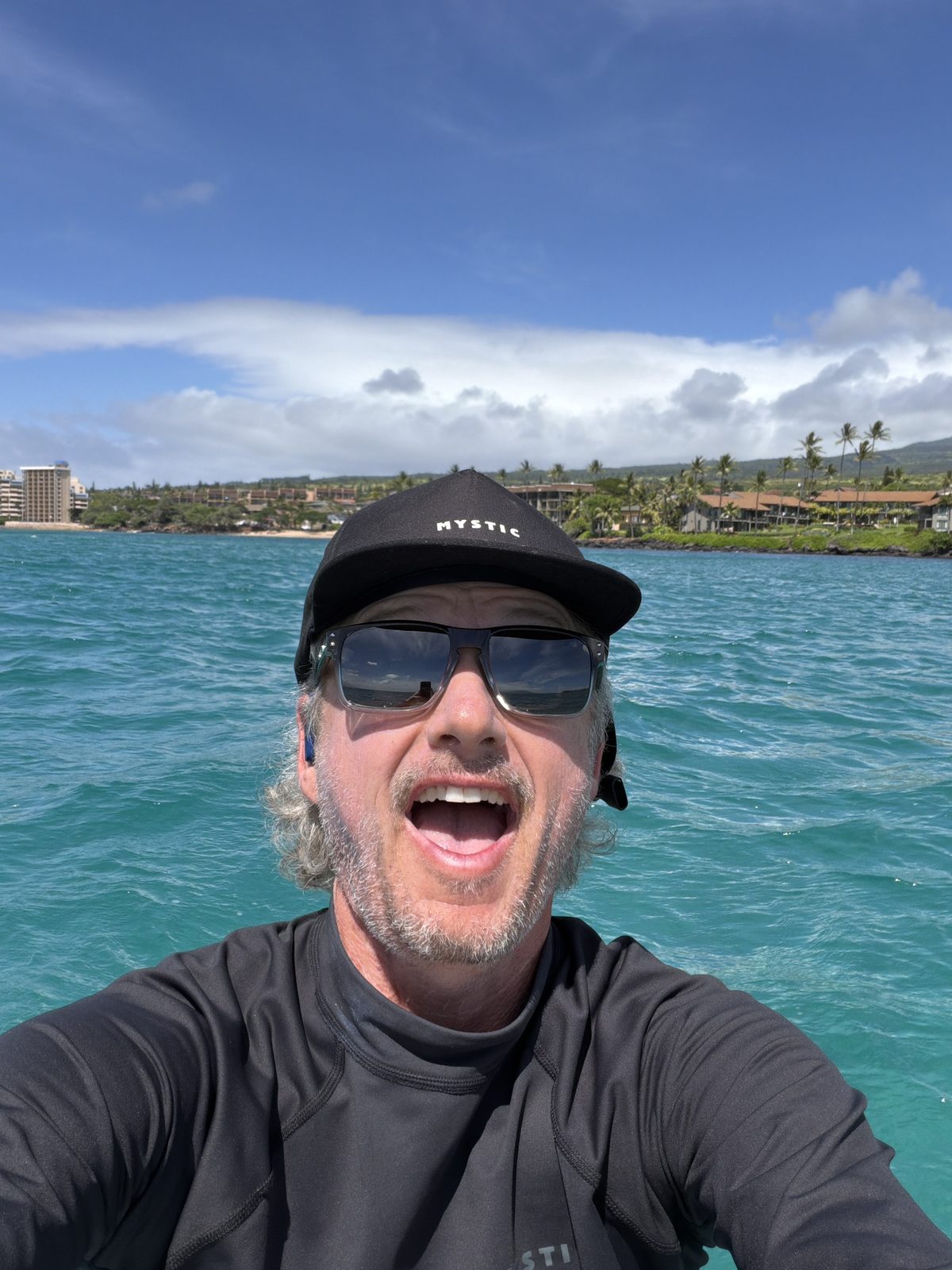Jeff Igoe out on the water off Kaanapali, Maui